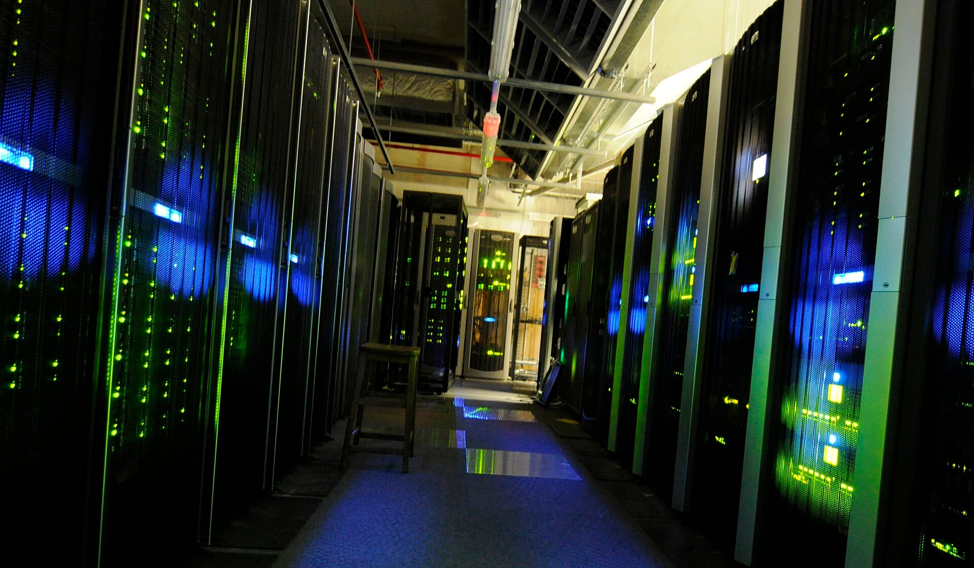 Server rack in the datacenter